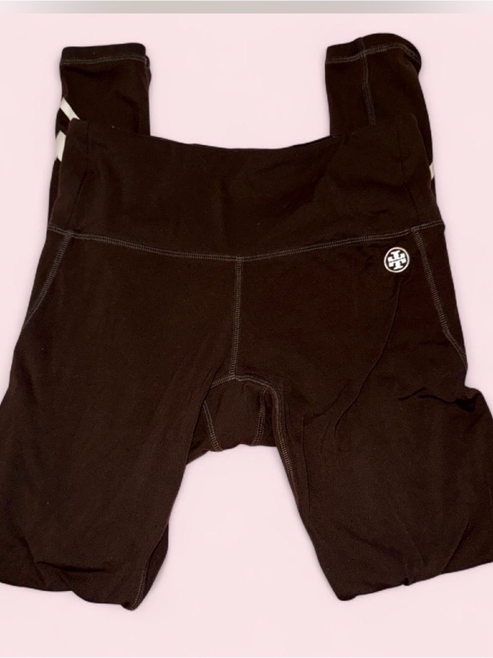Tory Burch Women’s Brown Logo Athletic Leggings